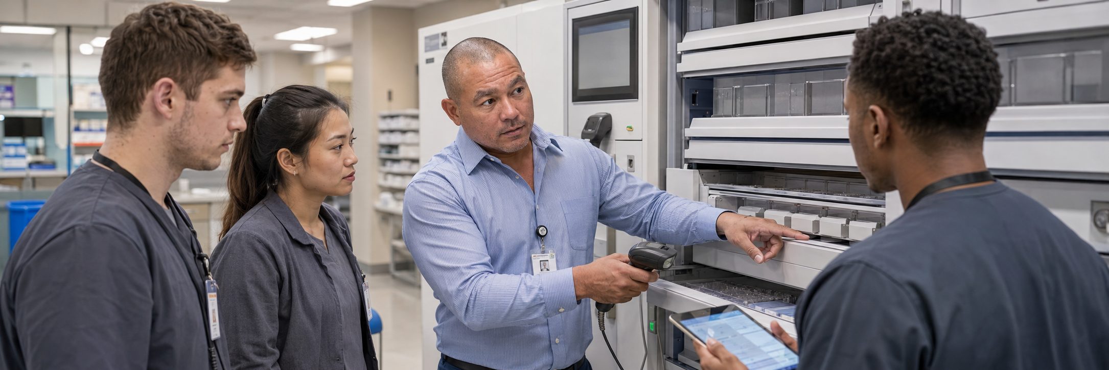 Anesthesia machine service training for biomedical technicians | BiomedRx Biomedical equipment technicians training on anesthesia machine service procedures