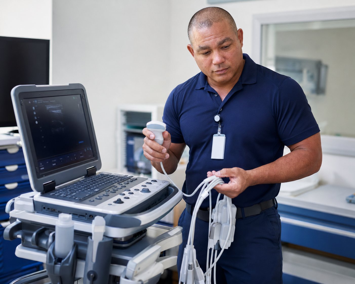 BiomedRx healthcare technology management team delivering anesthesia equipment service